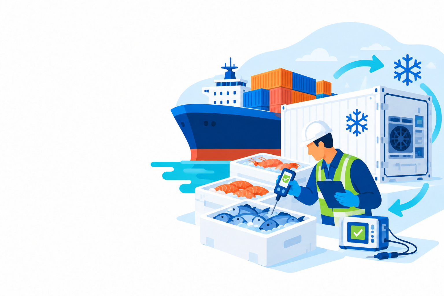 Cold Chain & Temperature Verification illustration