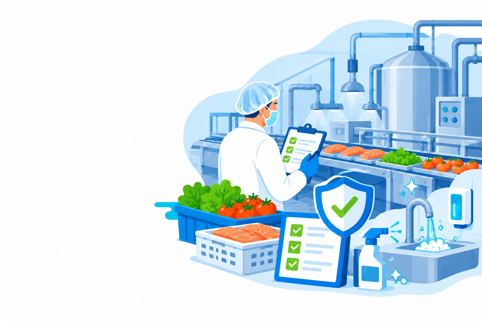 Food Factory Hygiene / GMP / HACCP Audit illustration