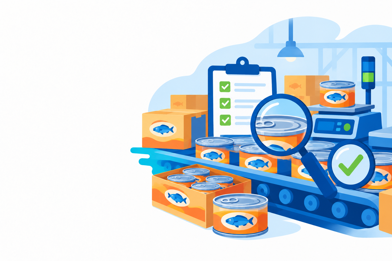 Canned Food Inspection illustration